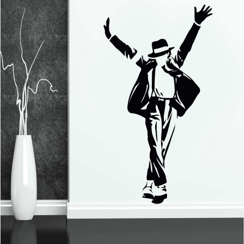 Michael Jackson Silueti Duvar Sticker