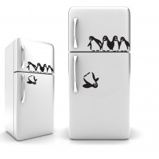 Penguenler Buzdolabı Sticker