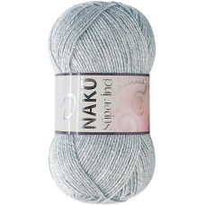 1 Adet Süper İnci El Örgü İpi 100 gr Açık Gri Melanj 195 