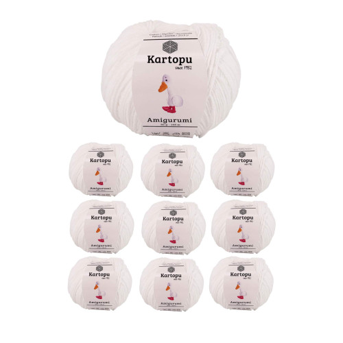 10 Adet Amigurumi El Örgü İpi 50gr 010