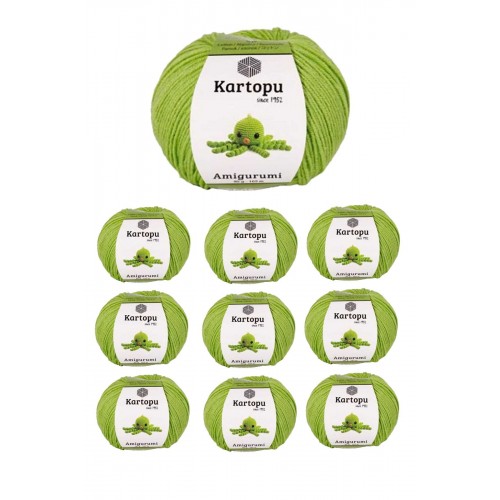 10 Adet Amigurumi El Örgü İpi 50gr 404