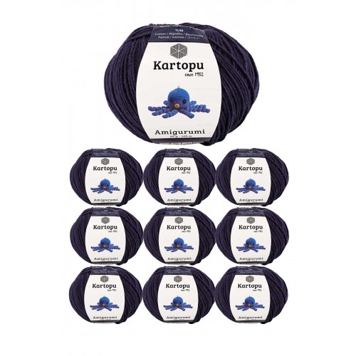 10 Adet Amigurumi El Örgü İpi 50gr 630