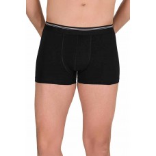 Likralı Erkek Boxer Şort Siyah 1097B 