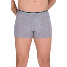 Likralı Erkek Büyük Beden Boxer Şort Gri 1097B 