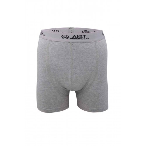 Kısa Paça Likralı Erkek Boxer Gri - 1115A