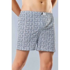 Erkek Penye Empirme Boxer Desenli Büyük Beden - 1277A 