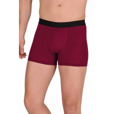 Pamuk Modal Likralı Esnek Erkek Boxer Bordo 4476B 