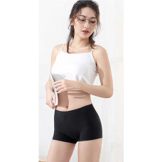 Kadın Dikişsiz Görünmez İz Yapmaz Mini Şort Boxer Siyah 