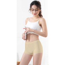 Kadın Dikişsiz Görünmez İz Yapmaz Mini Şort Boxer Ten 