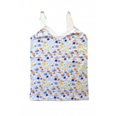 Kadın Askılı Desenli Atlet Dantelli Empirme Pamuklu Penye D6 