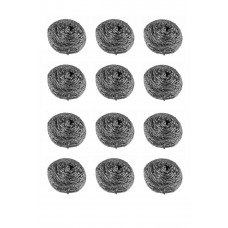 12 Adet Paslanmaz Bulaşık Teli Endüstriyel Boy 10 gr 