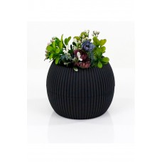 Mercan Saksı 2 Numara 0,35 Litre Su Hazneli Dekoratif Kaktüs Sukulent Saksı 11,8x9,2 cm 