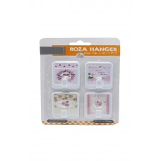 4 lü Roza Yapışkanlı Askı 4,5X6cm