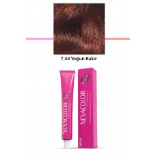 Premium 7.44 Yoğun Bakır - Kalıcı Krem Saç Boyası 50 g Tüp 