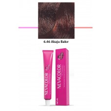 Premium 6.46 Akaju Bakır - Kalıcı Krem Saç Boyası 50 g Tüp 