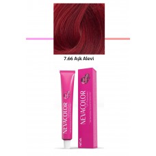 Premium 7.66 Aşk Alevi - Kalıcı Krem Saç Boyası 50 g Tüp 