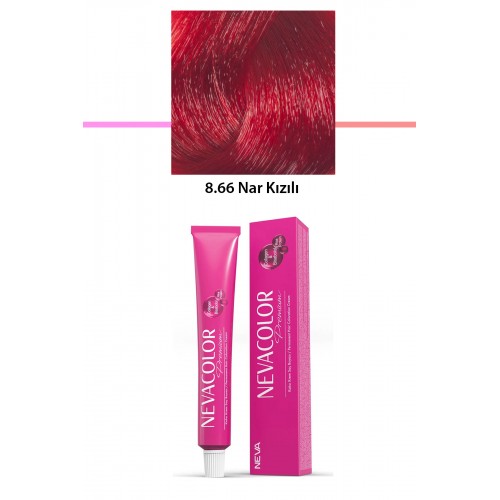 Premium 8.66 Nar Kızılı - Kalıcı Krem Saç Boyası 50 g Tüp