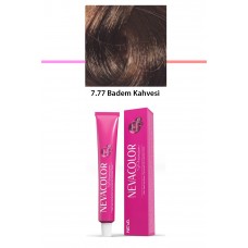 Premium 7.77 Badem Kahvesi - Kalıcı Krem Saç Boyası 50 g Tüp 