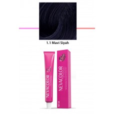 Premium 1.1 Mavi Siyah - Kalıcı Krem Saç Boyası 50 g Tüp 