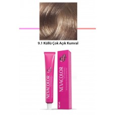 Premium 9.1 Küllü Çok Açık Kumral - Kalıcı Krem Saç Boyası 50 g Tüp 