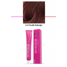 Premium 6.3 Fındık Kabuğu - Kalıcı Krem Saç Boyası 50 g Tüp 