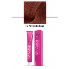 Premium 7.3 Koyu Altın Sarısı - Kalıcı Krem Saç Boyası 50 g Tüp 