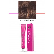 Premium 7.07 Gizemli Kahve - Kalıcı Krem Saç Boyası 50 g Tüp 