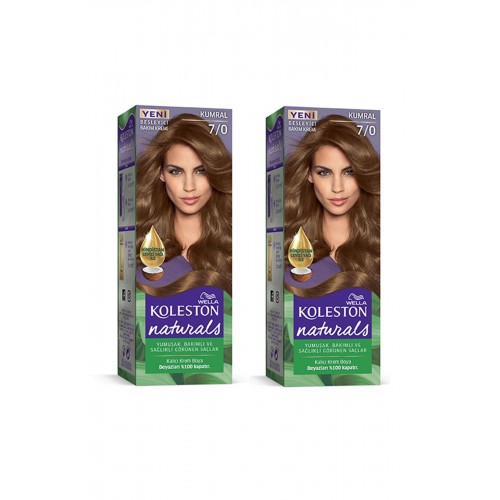 Naturals Saç Boyası Kumral 7/0 2x Paket