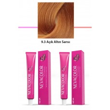 2 li Set Premium 9.3 Açık Altın Sarısı - Kalıcı Krem Saç Boyası 2 X 50 g Tüp 