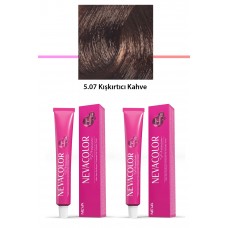 2 li Set Premium 5.07 Kışkırtıcı Kahve - Kalıcı Krem Saç Boyası 2 X 50 g Tüp 