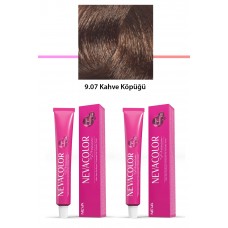 2 li Set Premium 9.07 Kahve Köpüğü - Kalıcı Krem Saç Boyası 2 X 50 g Tüp 