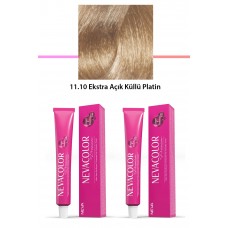 2 li Set Premium 11.10 Ekstra Açık Küllü Platin - Kalıcı Krem Saç Boyası 2 X 50 g Tüp 