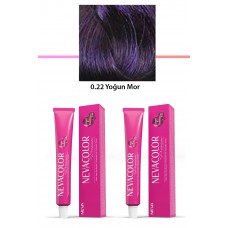 2 li Set Premium 0.22 Yoğun Mor - Kalıcı Krem Saç Boyası 2 X 50 g Tüp 