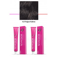 2 li Set Premium 4.0 Yoğun Kahve - Kalıcı Krem Saç Boyası 2 X 50 g Tüp 