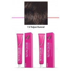 2 li Set Premium 7.0 Yoğun Kumral - Kalıcı Krem Saç Boyası 2 X 50 g Tüp 