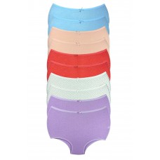 10 Adet Puantiyeli Kadın Toparlayıcı Yüksek Bel Bato Külot 