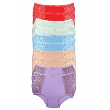 10 Adet Kenar Dantelli Toparlayıcı Yüksek Bel Bato Külot 