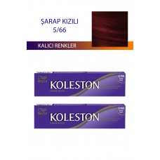 2 Adet Single Tüp Boya Saç Boyası Şarap Kızılı 5/66 