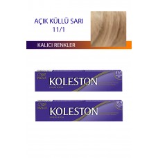 2 Adet Single Tüp Boya Saç Boyası Açık Küllü Sarı 11/1 