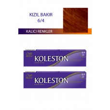 2 Adet Single Tüp Boya Saç Boyası Kızıl Bakır 6/4 