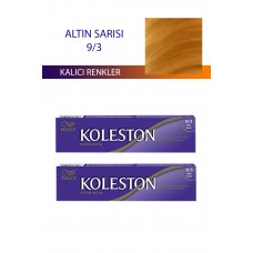 2 Adet Single Tüp Boya Saç Boyası Altın Sarısı 9/3 