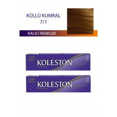 2 Adet Single Tüp Boya Saç Boyası Küllü Kumral 7/1 