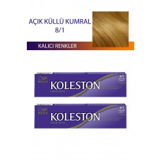 2 Adet Single Tüp Boya Saç Boyası Açık Küllü Kumral 8/1 