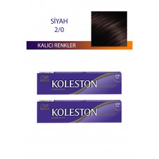 2 Adet Single Tüp Boya Saç Boyası Siyah 2/0 