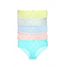 5 Adet Kadın Komple Tül Dantel Bato Külot 