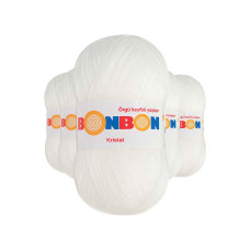 5 Adet Kristal El Örgü Lif İpi Beyaz 98200 