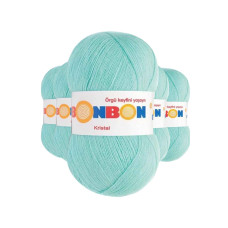 5 Adet Kristal El Örgü Lif İpi Cam Mavi 98203 