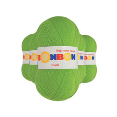 5 Adet Kristal El Örgü Lif İpi Açık Yeşil 98204 