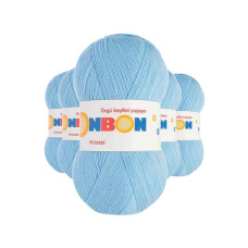 5 Adet Kristal El Örgü Lif İpi Ufuk Mavisi 98231 