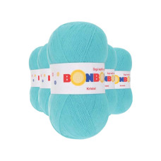 5 Adet Kristal El Örgü Lif İpi Turkuaz 98238 